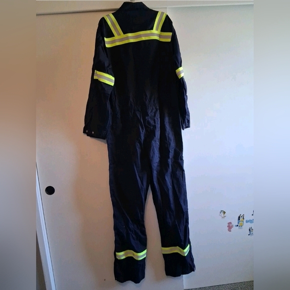 Carhartt FR Flame Resistant Workwear Coveralls Welder Mechanic 391-20 L Blue - Picture 4 of 6